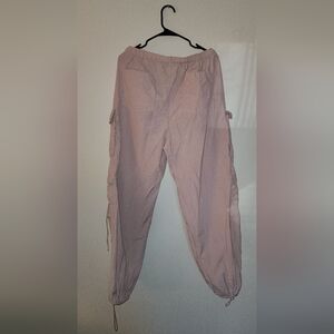 Aeropostale Women Parachute Pant Large Mauve Cargo Y2K Baggy Streetwear Gorpcore